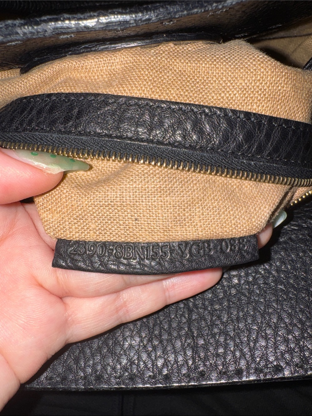 Authentic Fendi Selleria Small Black Pebbled Leather Horse Embossed Handbag|Rare - Picture 13 of 14